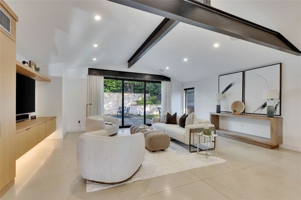 Interior, Living room, Recessed Lighting