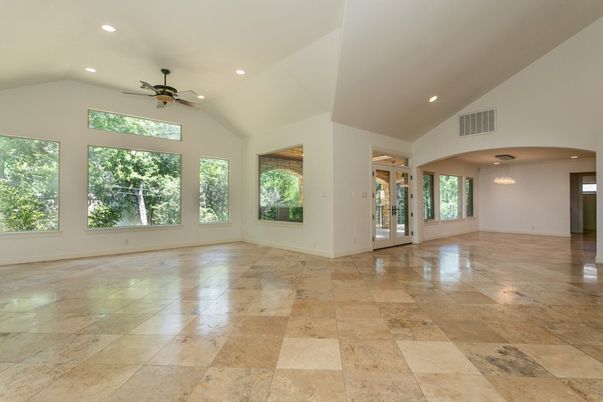 Empty room, Interior, Pendant Lights, Recessed Lighting