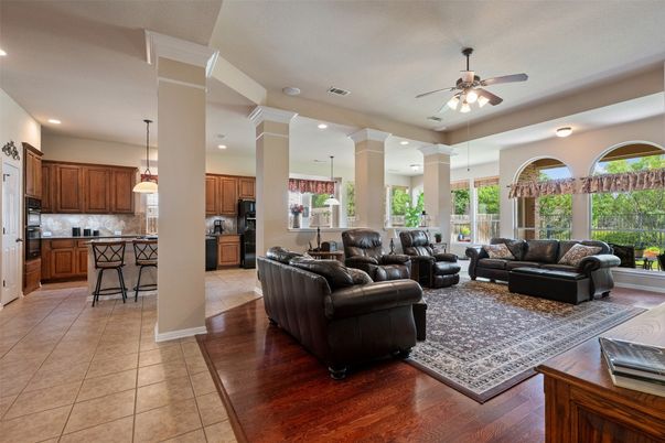 Interior, Kitchen, Living room, Pendant Lights, Recessed Lighting
