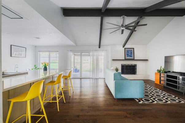 Interior, Wooden Beams, Wood Texture Flooring