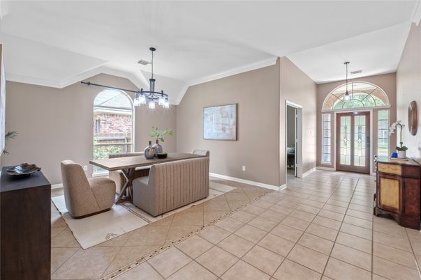 Dining room, Interior, Pendant Lights