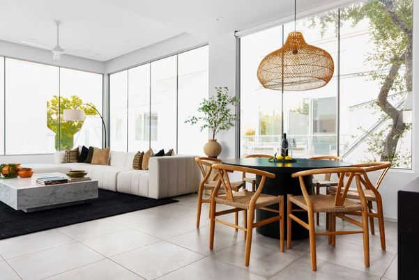 Dining room, Interior, Living room, Recessed Lighting