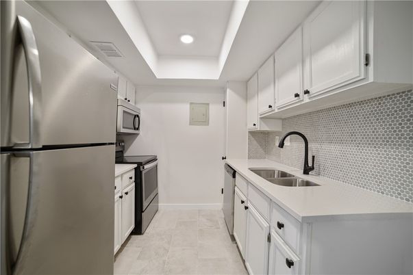 Interior, Kitchen, Recessed Lighting, Stainless Steel Appliances