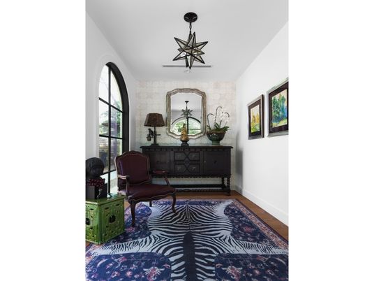 Interior, Stone Walls, Wood Texture Flooring
