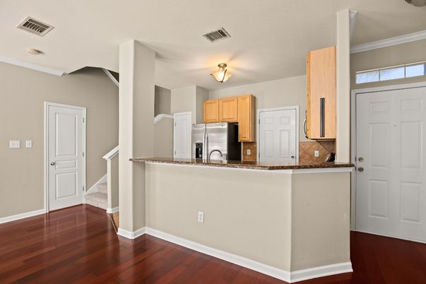 Interior, Kitchen, Wood Texture Flooring
