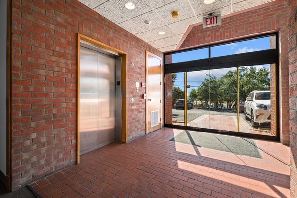 Elevator, Interior, Recessed Lighting, Stone Walls