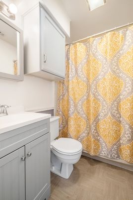 Bathroom, Interior, Wood Texture Flooring