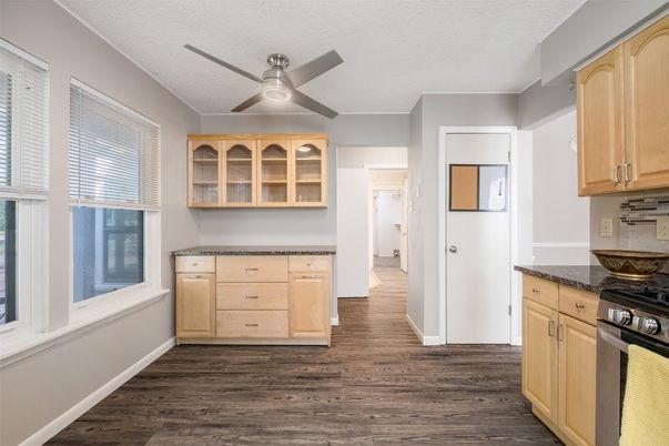 Interior, Kitchen, Wood Texture Flooring
