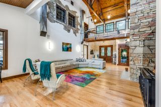Fireplace, Interior, Living room, Stone Walls, Wooden Beams, Wooden Ceilings, Wood Texture Flooring