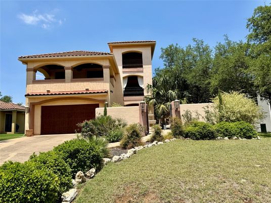 Attached, Backyard, Exterior, Facade, Mediterranean