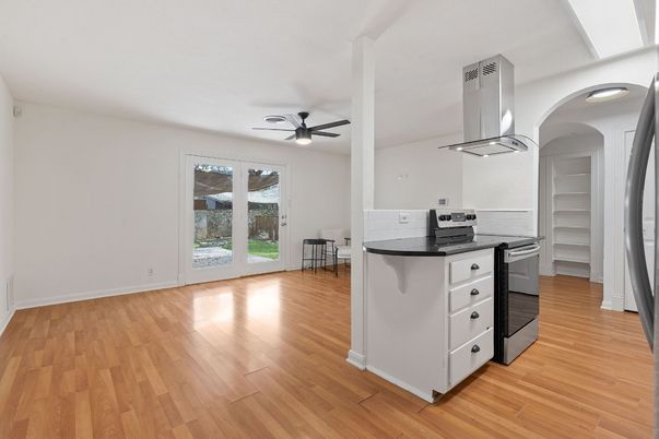 Interior, Kitchen, Wood Texture Flooring