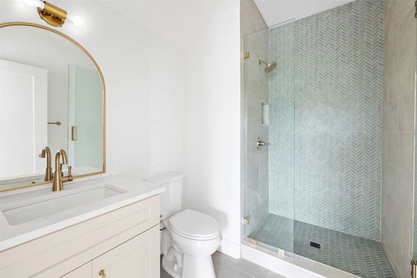 Bathroom, Glass Shower, Interior