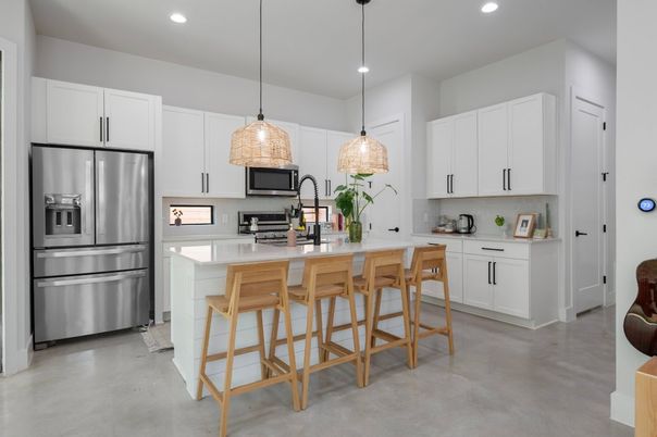 Interior, Kitchen, Pendant Lights, Recessed Lighting, Stainless Steel Appliances