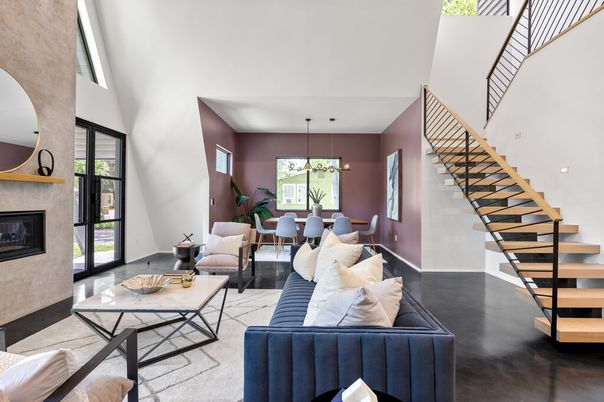 Dining room, Interior, Living room, Pendant Lights