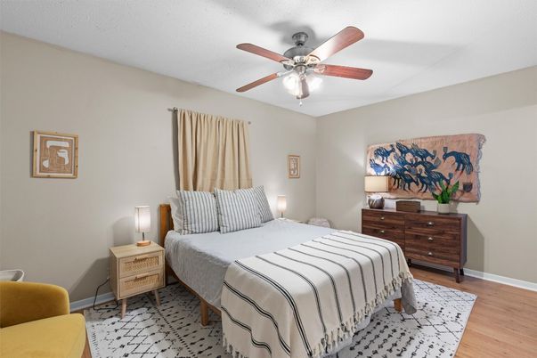 Bedroom, Interior, Wood Texture Flooring
