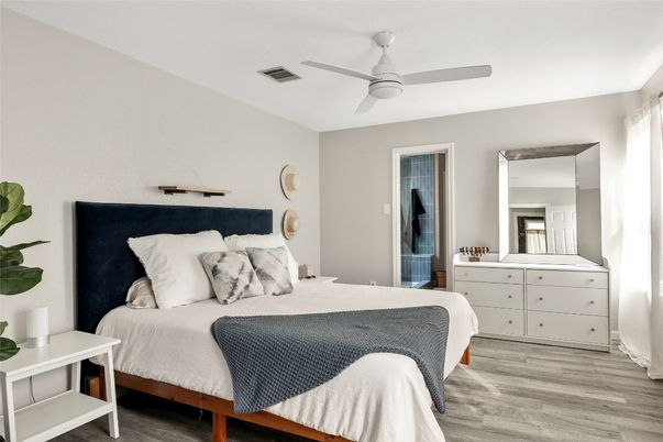 Bedroom, Interior, Wood Texture Flooring