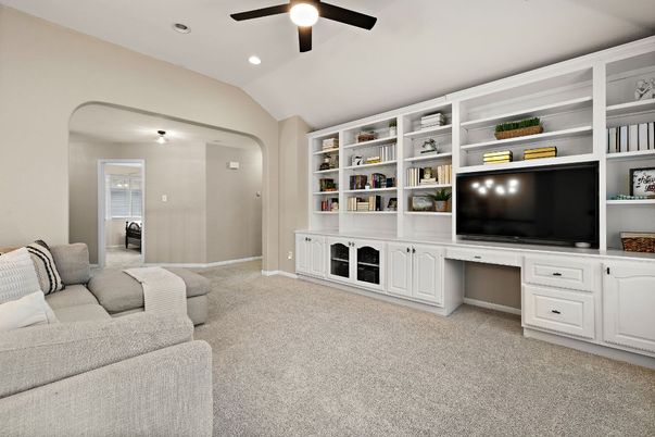 Interior, Living room, Recessed Lighting