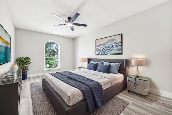 Bedroom, Interior, Wood Texture Flooring
