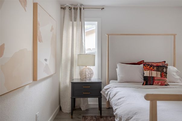 Bedroom, Interior, Wood Texture Flooring