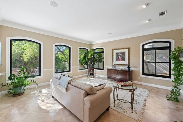 Interior, Living room, Recessed Lighting