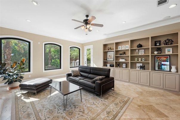 Interior, Living room, Recessed Lighting
