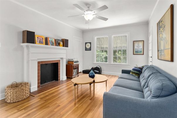 Fireplace, Interior, Wood Texture Flooring