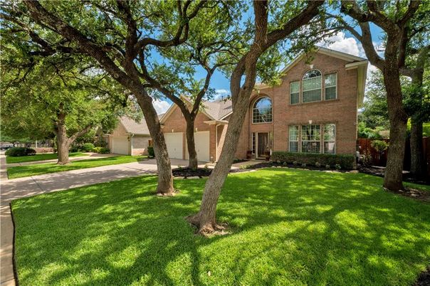 Attached, Backyard, Exterior, Facade, Brick Facade, French Provincial