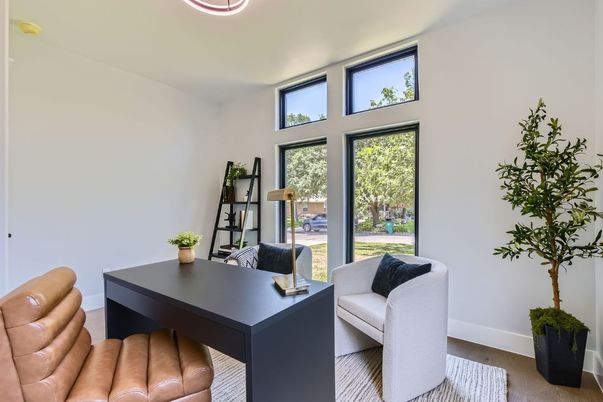 Home Office, Interior, Wood Texture Flooring