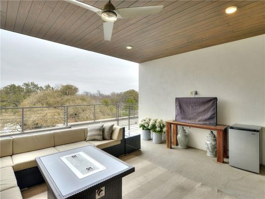 Interior, Living room, Recessed Lighting, Wooden Ceilings