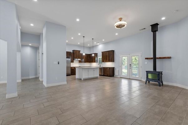 Interior, Kitchen, Pendant Lights, Recessed Lighting, Stainless Steel Appliances