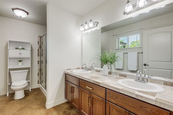 Bathroom, Dual Sink Vanities, Interior, Tile Countertops