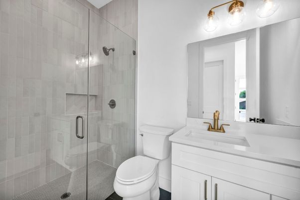 Bathroom, Glass Shower, Interior
