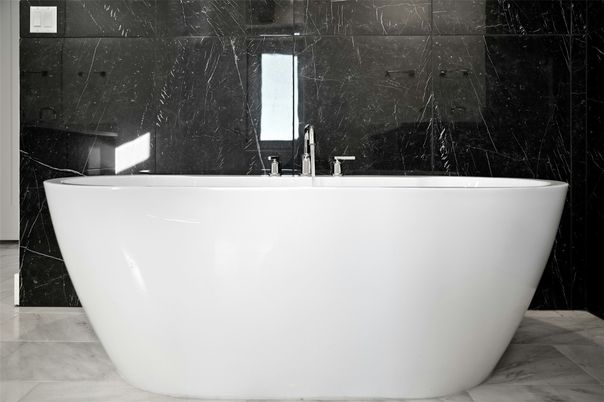 Bathroom, Free Standing Baths, Interior, Marble, Marble Walls