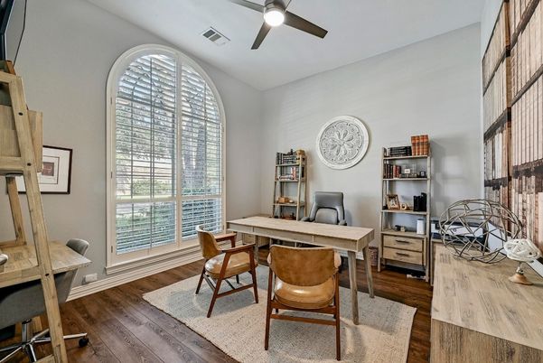 Home Office, Interior, Wood Texture Flooring