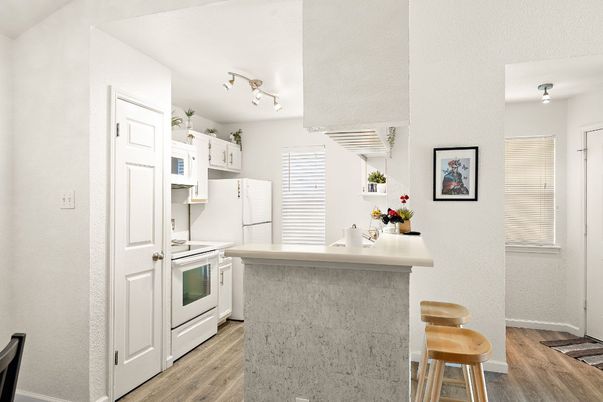 Interior, Kitchen, Wood Texture Flooring