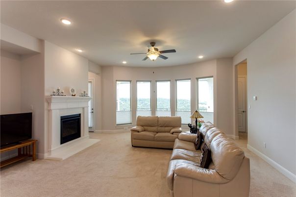 Fireplace, Interior, Living room, Recessed Lighting