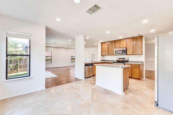 Interior, Kitchen, Recessed Lighting, Stainless Steel Appliances