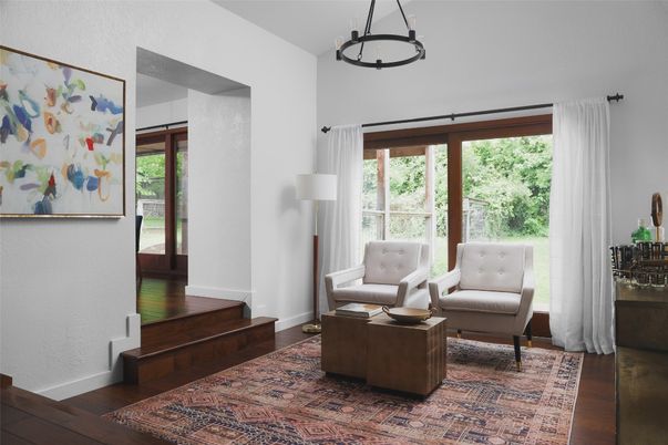 Interior, Pendant Lights, Wood Texture Flooring