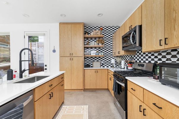 Interior, Kitchen, Recessed Lighting, Stainless Steel Appliances