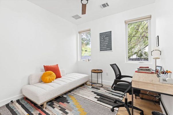 Home Office, Interior, Wood Texture Flooring