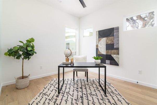 Home Office, Interior, Wood Texture Flooring