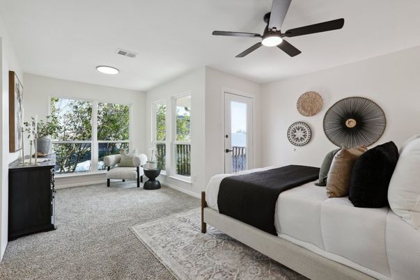 Bedroom, Interior, Recessed Lighting