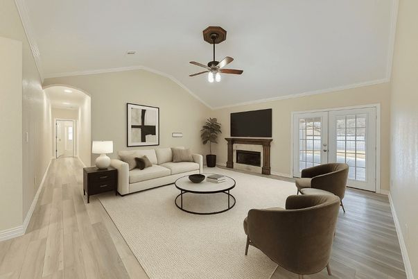 Fireplace, Interior, Living room, Wood Texture Flooring