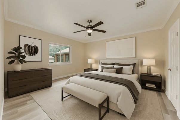 Bedroom, Interior, Wood Texture Flooring