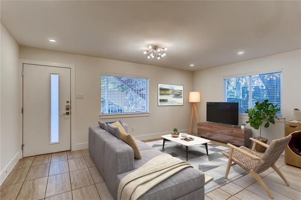 Interior, Living room, Recessed Lighting