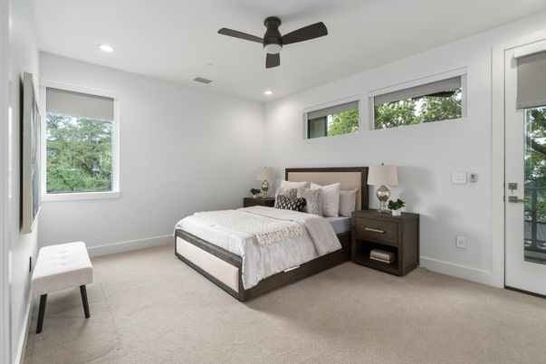 Bedroom, Interior, Recessed Lighting