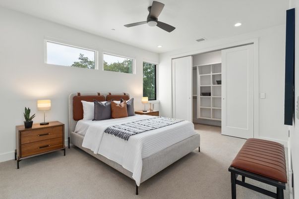 Bedroom, Interior, Recessed Lighting