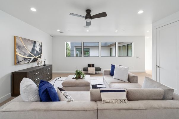 Interior, Living room, Recessed Lighting