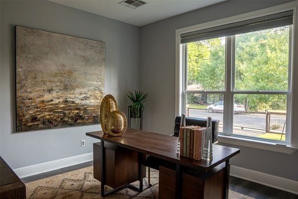 Home Office, Interior, Wood Texture Flooring