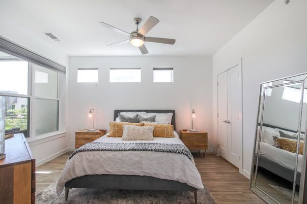 Bedroom, Interior, Wood Texture Flooring